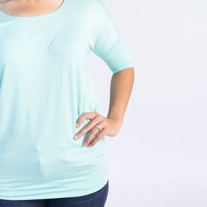 Peppermint dolman top